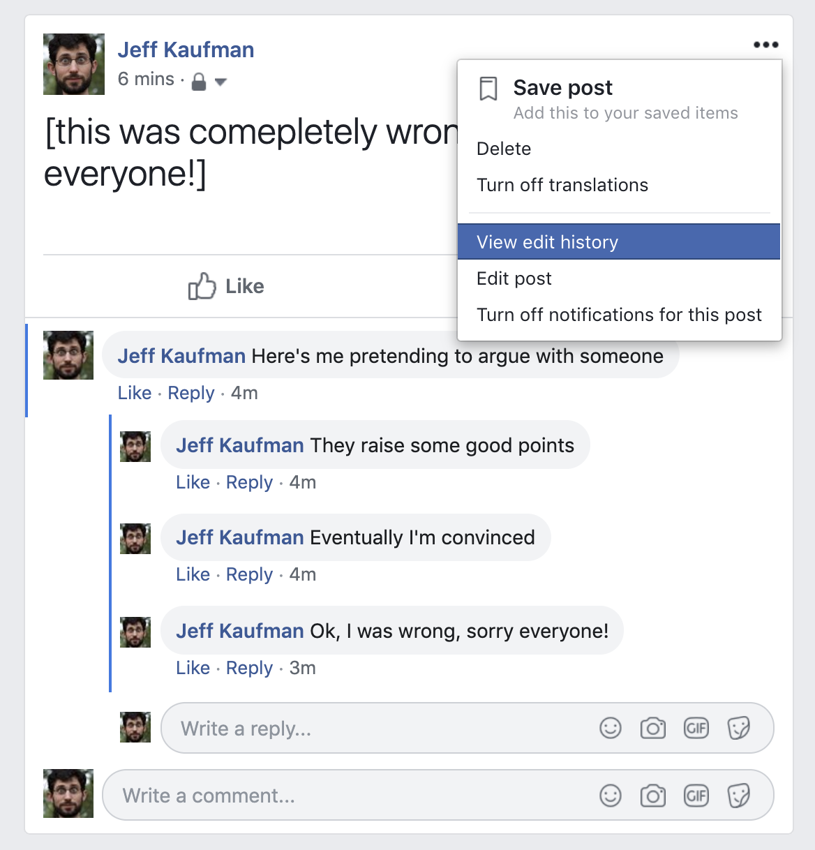 Facebook adds 'Reply' option to comments